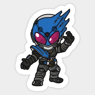 Kamen Rider Meteor Chibi Style Kawaii Sticker